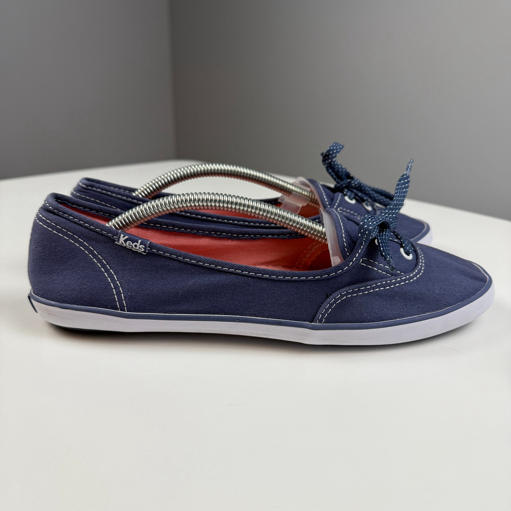 Keds teacup women flat shoes canvas blue size 7